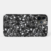 Schwarz-Weiß-Terrazzo Minimal moderne Case-Mate iPhone Hülle (Rückseite (Horizontal))