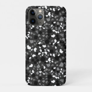 Schwarz-Weiß-Terrazzo Minimal moderne Case-Mate iPhone Hülle