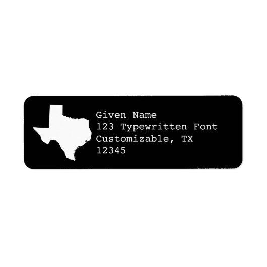 Schwarz-Weiß-Texas (Vorne)