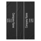 Schwarz-Weiß-Text für Unternehmen - Ihr Logo hier Tischdecke (Vorderseite)