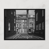 Schwarz-Weiß-Text in London City Postkarte (Vorderseite)