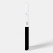 Schwarz-Weiß-Text und solide Farbgestaltung Case-Mate iPhone Hülle (Rückseite / Links)