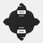 Schwarz-Weiß-Text und solide Farbgestaltung Geschenkschachtel (Ungefaltet)