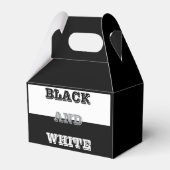 Schwarz-Weiß-Text und solide Farbgestaltung Geschenkschachtel (Rückseite)