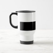 Schwarz-Weiß-Text und solide Farbgestaltung Reisebecher (Links)