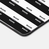 Schwarz-Weiß-Text und solide Farbgestaltung Schreibtischunterlage (Ecke)