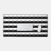 Schwarz-Weiß-Text und solide Farbgestaltung Schreibtischunterlage (Tastatur & Maus)