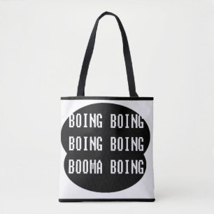 Schwarz-Weiß-Textdesign - Shopping Tasche