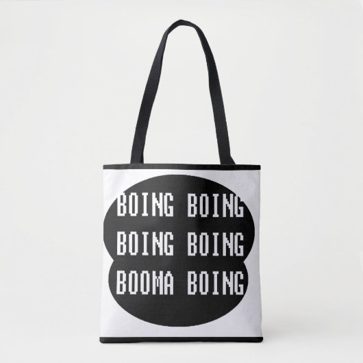 Schwarz-Weiß-Textdesign - Shopping Tasche (Vorderseite)