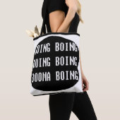 Schwarz-Weiß-Textdesign - Shopping Tasche (Von Nahem)
