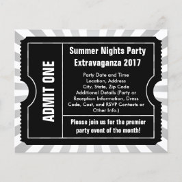 Schwarz-Weiß-Ticket-Flyer, Sonderdruck Flyer