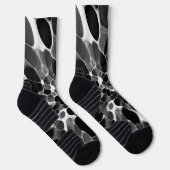 Schwarz-weiß-Tie-Dye Socken (Rechts)