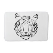 Schwarz-Weiß-Tiger Badematte (Vorderseite)