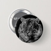 Schwarz-Weiß-Tiger Button (Vorne & Hinten)