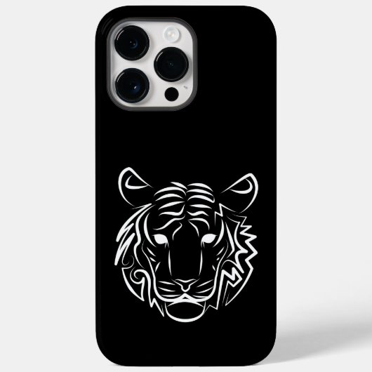 Schwarz-Weiß-Tiger Case-Mate iPhone Hülle (Rückseite)