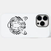 Schwarz-Weiß-Tiger Case-Mate iPhone Hülle (Rückseite (Horizontal))