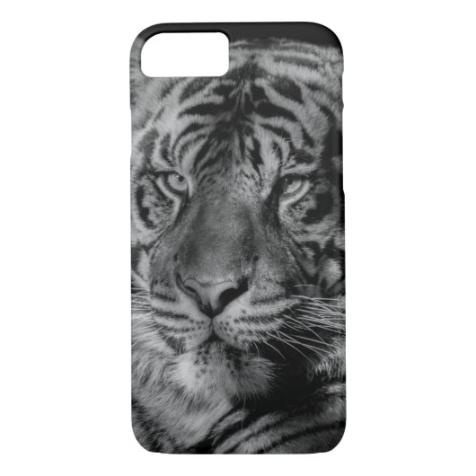 Schwarz-Weiß-Tiger Case-Mate iPhone Hülle (Rückseite)