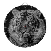 Schwarz-Weiß-Tiger Dartscheibe (vorne)