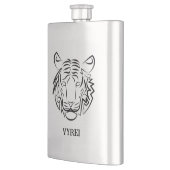 Schwarz-Weiß-Tiger Flachmann (Links)