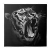 Schwarz-Weiß-Tiger Fliese (Vorderseite)