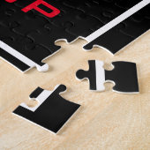 Schwarz-Weiß-Tiger geben nie Motivierend auf Puzzle (Seite)