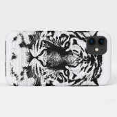 Schwarz-Weiß-Tiger-Gesicht Nah Case-Mate iPhone Hülle (Rückseite (Horizontal))