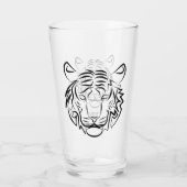 Schwarz-Weiß-Tiger Glas (Rückseite)