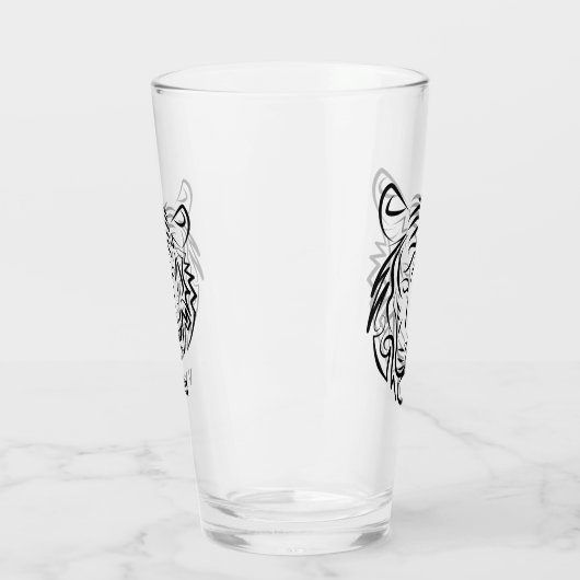 Schwarz-Weiß-Tiger Glas (Links)