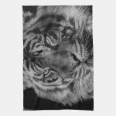 Schwarz-Weiß-Tiger Handtuch (Vertikal)