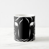 Schwarz-Weiß-Tiger Kaffeetasse (Mittel)