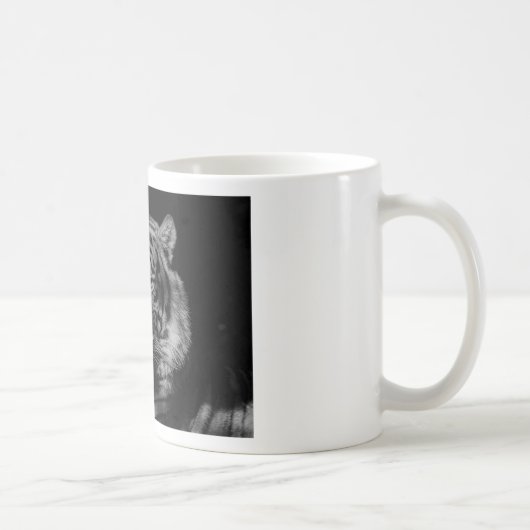 Schwarz-Weiß-Tiger Kaffeetasse (Rechts)