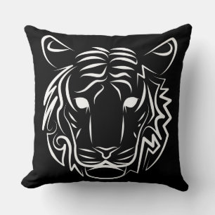 Schwarz-Weiß-Tiger Kissen