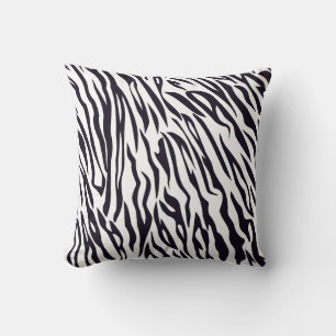 Schwarz-weiß Tiger Kissen