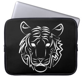 Schwarz-Weiß-Tiger Laptopschutzhülle