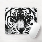 Schwarz-Weiß-Tiger Mousepad (Mit Mouse)