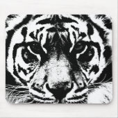 Schwarz-Weiß-Tiger Mousepad (Vorne)