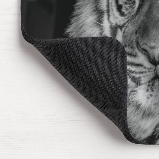 Schwarz-Weiß-Tiger Mousepad (Ecke)