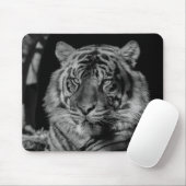 Schwarz-Weiß-Tiger Mousepad (Mit Mouse)