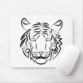 Schwarz-Weiß-Tiger Mousepad (Mit Mouse)