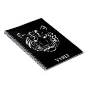 Schwarz-Weiß-Tiger Notizblock (Rechte Seite)