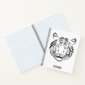 Schwarz-Weiß-Tiger Notizblock (Innenseite)