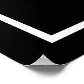 Schwarz-Weiß-Tiger-Plakatdruck - Pop Art Style Poster (Ecke)