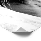 Schwarz-Weiß-Tiger Poster (Ecke)