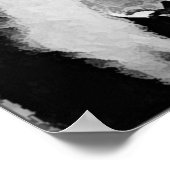 Schwarz-Weiß-Tiger-Poster drucken Poster (Ecke)