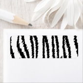 Schwarz-Weiß Tiger Print. Tigermuster (Insitu)