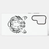 Schwarz-Weiß-Tiger Samsung Galaxy Hülle (Rückseite (Horizontal))