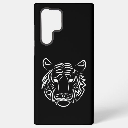 Schwarz-Weiß-Tiger Samsung Galaxy Hülle (Rückseite)