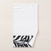 Schwarz-Weiß-Tiger-Set Handtuchhalter Badhandtuch Set (Handtuch)