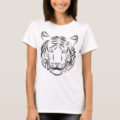 Schwarz-Weiß-Tiger T-Shirt (Vorderseite)