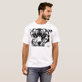 Schwarz-Weiß-Tiger T-Shirt (Vorne ganz)